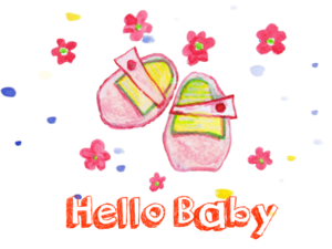 Baby Shoes Pink Flowers