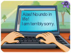 Apology Sad Laptop Message