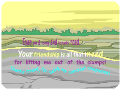 Friendship Support Nature Road