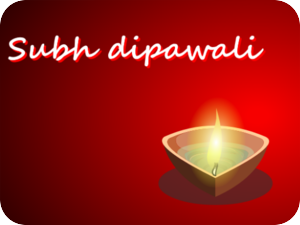 Diwali Diya Red Background