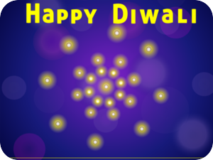 Happy Diwali Colorful Lights