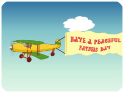 Peaceful Fathers Day Airplane