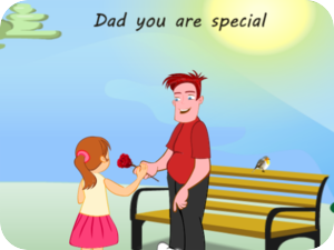 Fathers Day Daughter Rose