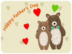 Fathers Day Bears Hearts