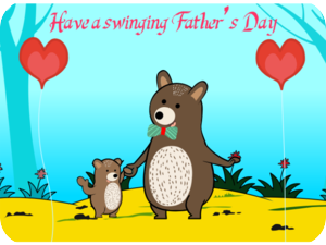 Fathers Day Bear Balloons