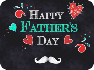 Fathers Day Colorful Hearts