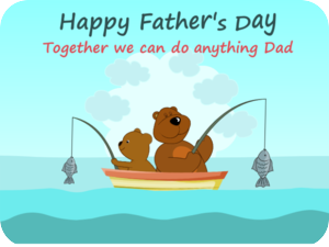 Fishing Fathers Day Bears