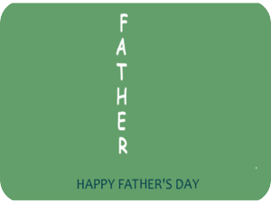 Fathers Day Green Theme