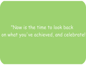 Celebration Achievements Green Background