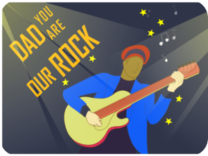 Fathers Day Rockstar Guitar