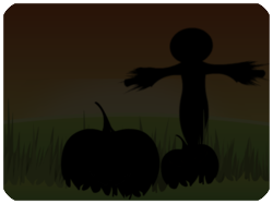 Halloween Scarecrow Pumpkins Silhouette