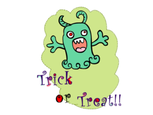Funny Halloween Monster Trick Treat