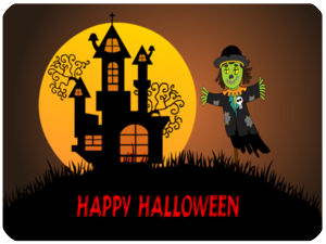 Halloween Scary Mansion Frankenstein