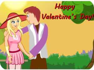 Valentines Day Couple Sunset