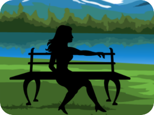 Serene Summer Lake Silhouette