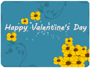 Valentines Day Yellow Flowers