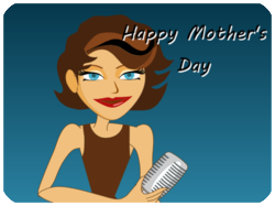 Happy Mothers Day Singing Woman