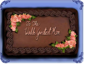 Mothers Day Chocolate Cake Roses