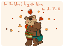 Huggable Mom Bears Hearts