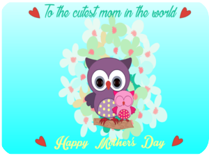 Cute Mothers Day Owls