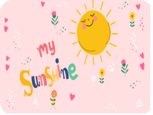 Sunshine Spring Happy Flowers