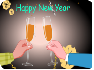 New Year Toast Champagne