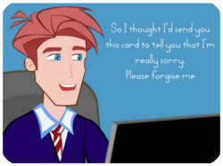 Apology Office Man Smiling
