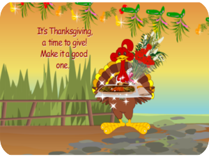 Thanksgiving Turkey Feast Flowers