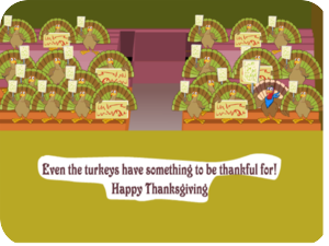 Thanksgiving Turkeys Thankful