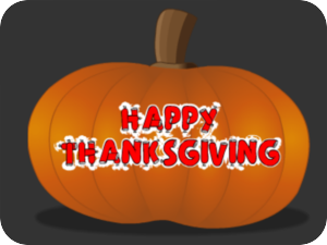 Thanksgiving Orange Pumpkin