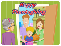 Thanksgiving Family Gathering Turkey