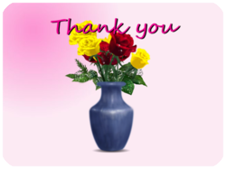 Thank You Flowers Vase