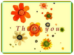 Thank You Colorful Flowers