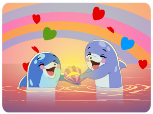 Happy birthday dolphins love