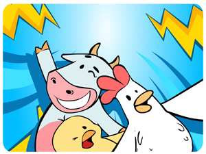 funny farm animals party