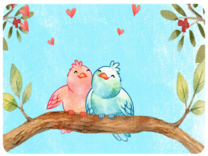 sweet love birds