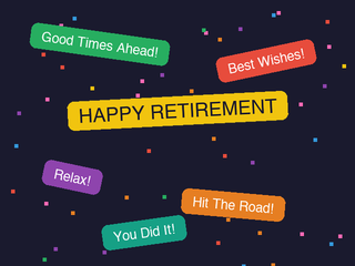 Colorful Retirement Wishes