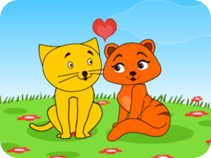 Cute Valentine Kittens Love