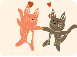 Cute Valentine Kittens Love V2