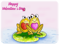 Valentines Day Cute Frogs