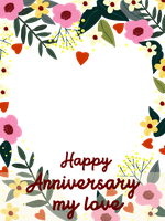 Anniversary photo frame