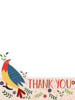 thank you bird flowers